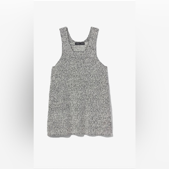 Proenza Schouler Melange Boucle Knit Tank size M grey black white BNWT - Picture 2 of 8